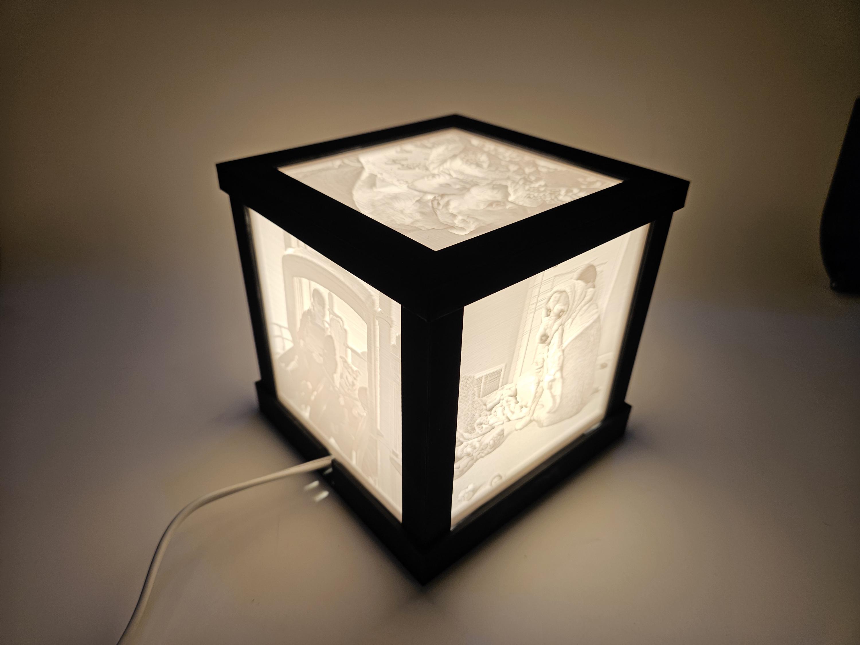 LithoCube — Custom Lithophane Cube